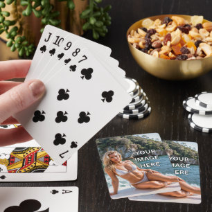 Baraja De Cartas ¡OFERTA! 🃏 Tarjetas de juego con texto o imagen p