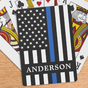 Baraja De Cartas Oficial de Policía Personal Delgado de la Línea Az