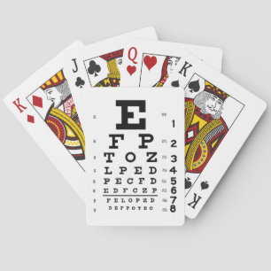 Baraja De Cartas Oftalmología de diagrama ocular Optometría Arte Po