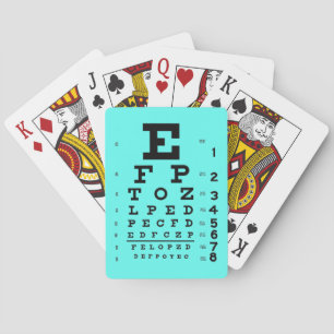 Baraja De Cartas Oftalmología de diagrama ocular Optometría Arte Po