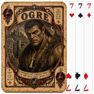 Baraja De Cartas Ogro, Monstruos de Circo Antiguos