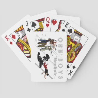 Baraja De Cartas OH CHICOS - Hombre en bicicleta golpea a un Funda-