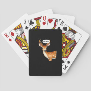 Baraja De Cartas Oh Ciervo Lindo Dicho Gracioso de Ciervo Cita Capr