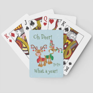 Baraja De Cartas Oh Ciervo Qué Año Navidad Pandemia 2020