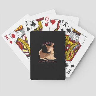 Baraja De Cartas Oh Deer Christmas Modern Design