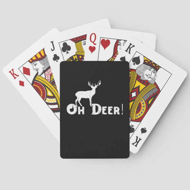 Baraja De Cartas Oh Deer Clean Graphic Style  (Reverso)