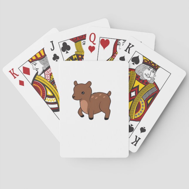 Baraja De Cartas Oh Deer Diseño Mínimo Suave (Reverso)
