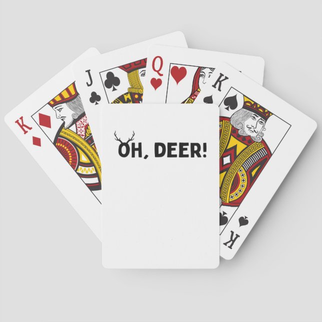 Baraja De Cartas Oh Deer Estética Simple  (Reverso)