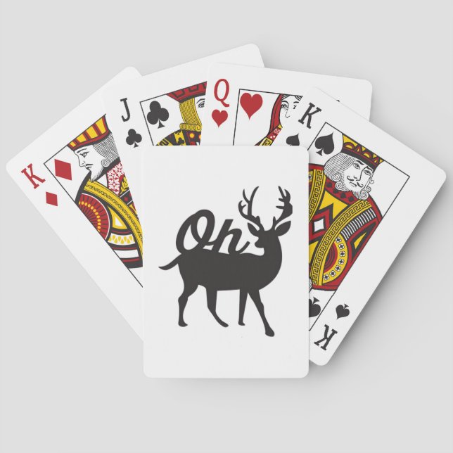 Baraja De Cartas Oh Deer Retro Classic Vibe  (Reverso)