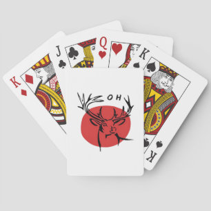 Baraja De Cartas Oh Querido Oh Querido Diseño Clásico Retro Rojo