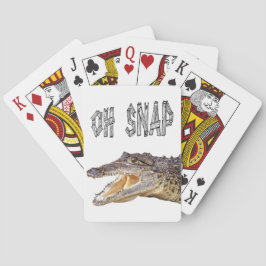 Baraja De Cartas OH SNAP - Gator enojado