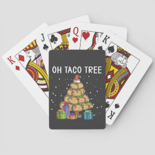 Baraja De Cartas Oh Taco Tree Funny Comida Mexicana Navidades Feo