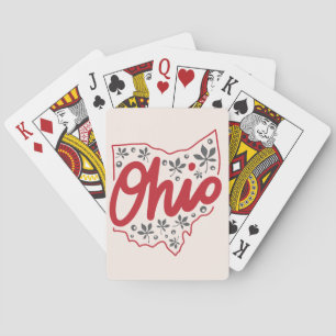 Baraja De Cartas Ohio Buckeye Pattern