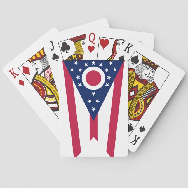 BARAJA DE CARTAS OHIO FLAG (Reverso)
