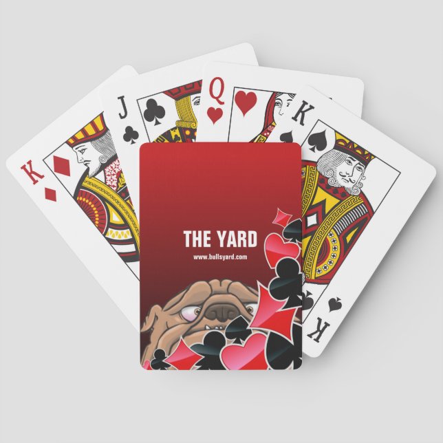Baraja De Cartas Ojeada de las tarjetas de la yarda (Reverso)