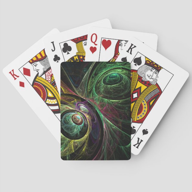 Baraja De Cartas Ojo a ojo Resumen arte (Reverso)