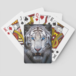 Baraja De Cartas Ojos azules del tigre blanco