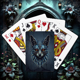 Baraja De Cartas Ojos naranjas, piel fresca: El zorro deslumbrante.