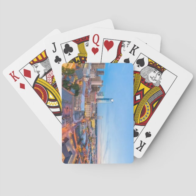 Baraja De Cartas Oklahoma City, Oklahoma Downtown Skyline (Reverso)