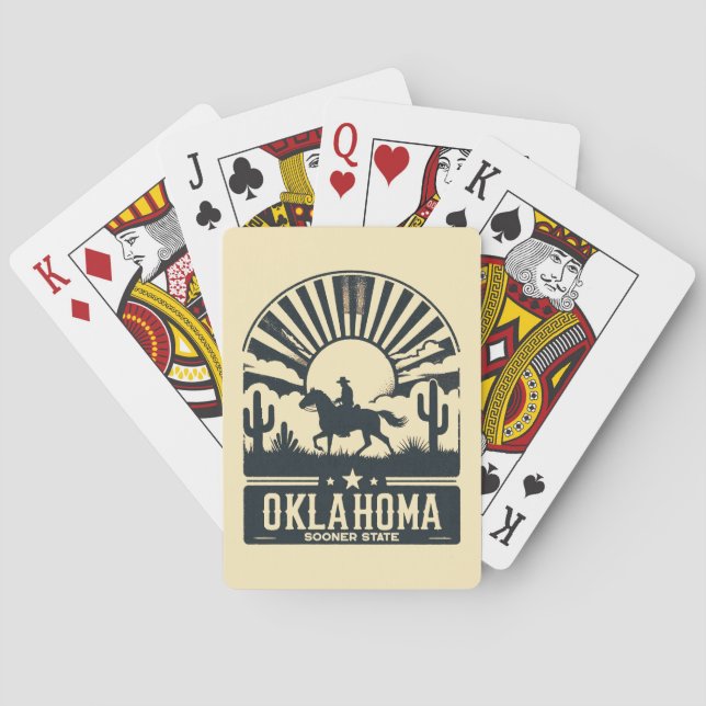 Baraja De Cartas Oklahoma Sooner State (Reverso)