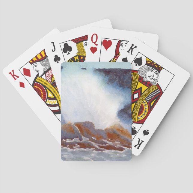 Baraja De Cartas Ola oceánica (Reverso)