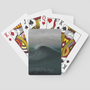 Baraja De Cartas Ola verde profunda y morbosa