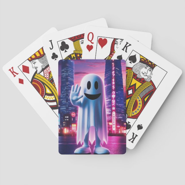 Baraja De Cartas Ola y Luces Urbanas Ghostly (Reverso)