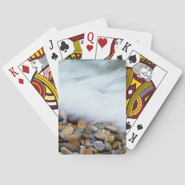 Baraja De Cartas Olas que se rompen en piedras, Tsitsikamma (Reverso)