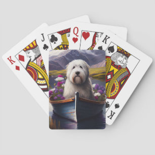 Baraja De Cartas Old English Sheepdog en remo: Una aventura escénic