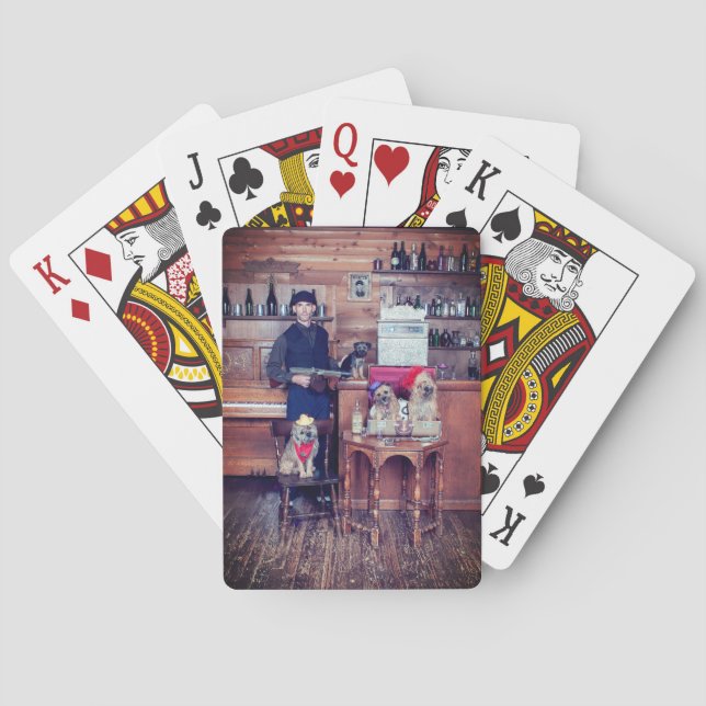 Baraja De Cartas Old Fashioned Print Travis (Reverso)