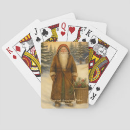 Baraja De Cartas Old World Style Father Christmas Playing 