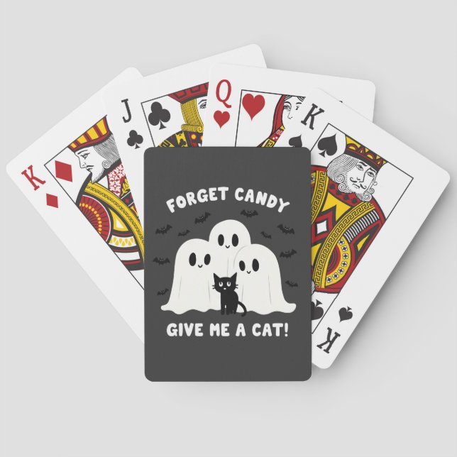 Baraja De Cartas Olvídate Del Velo, Dame Un Halloween De Gato Fanta (Reverso)