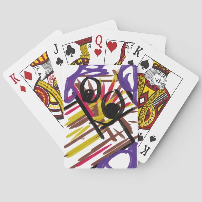 Baraja De Cartas Onda de pulpo cutáneo (Reverso)