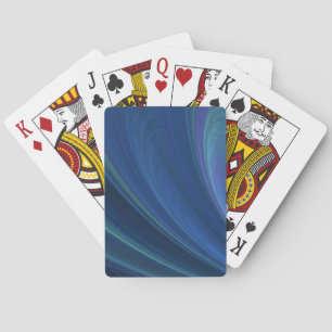 Baraja De Cartas Ondas de arena suaves azules y verdes