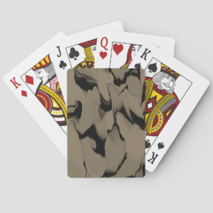 Baraja De Cartas Ondas de negro y marrón