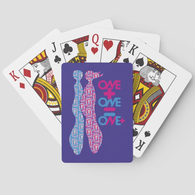 BARAJA DE CARTAS ONE PLUS ONE EQUALS ONE MORE BY MASANSER (Reverso)