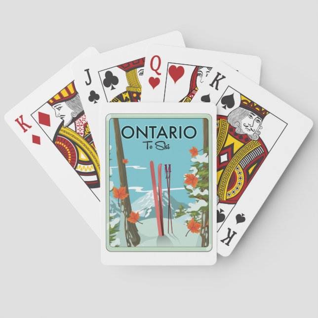 Baraja De Cartas Ontario To Ski (Reverso)