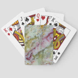 Baraja De Cartas Opalita verde australiana