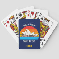 Baraja De Cartas Ópera de Sidney Australia Vacaciones Azul
