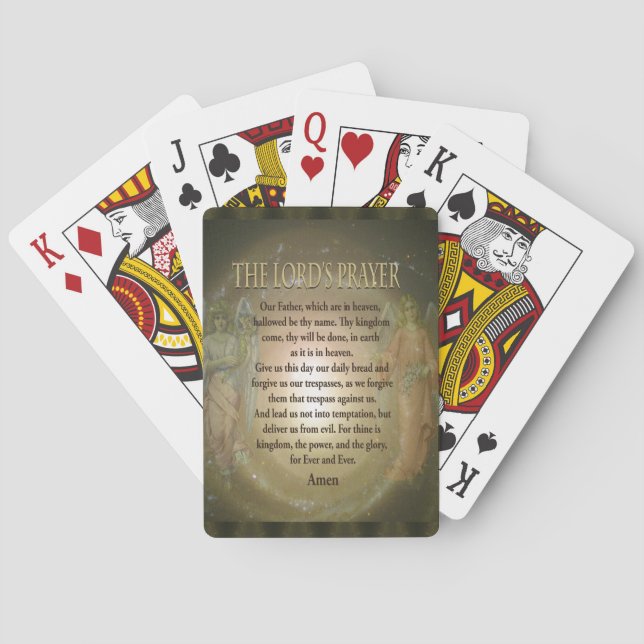 Baraja De Cartas Oración - La plegaria del Señor (Reverso)