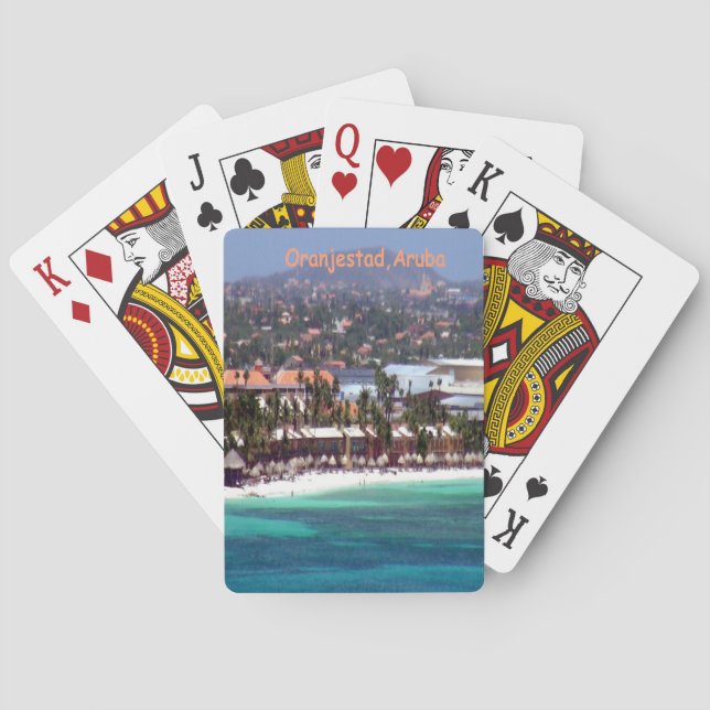 Baraja De Cartas Oranjestad, Aruba (Reverso)