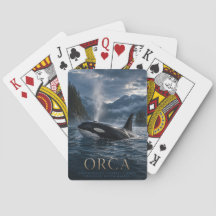 Orca Fjord del Pacífico Norte ANIMALES Póquer