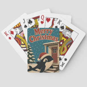 Baraja De Cartas Orca Porch Paso Animal Navidad