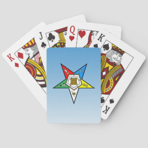 Baraja De Cartas Orden OES del Azul Estrella Oriental