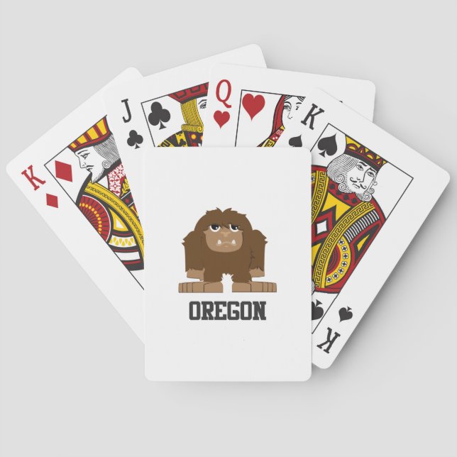 Baraja De Cartas Oregon Bigfoot (Reverso)