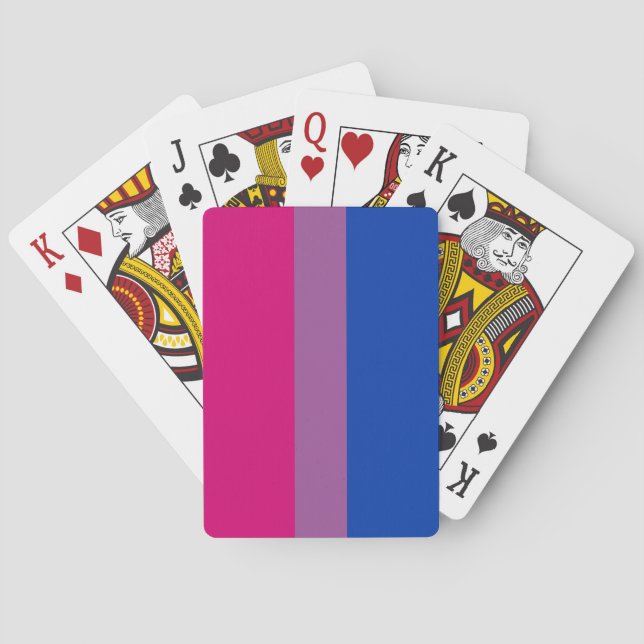 Baraja De Cartas Orgullo bisexual (Bandera Bi) (Reverso)