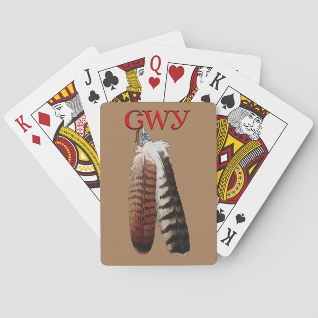 Baraja De Cartas Orgullo Cherokee (Reverso)