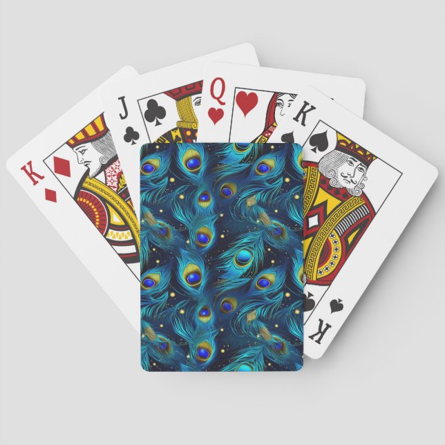 Baraja De Cartas Orgullo de pavo real (Reverso)