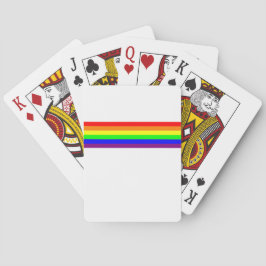 Baraja De Cartas Orgullo gay LGBT básico 6 colores arcoiris