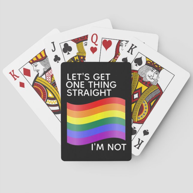 Baraja De Cartas Orgullo gay, no soy una cita directa (Reverso)